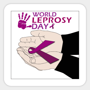 World Leprosy Day Symbolic Creation Sticker